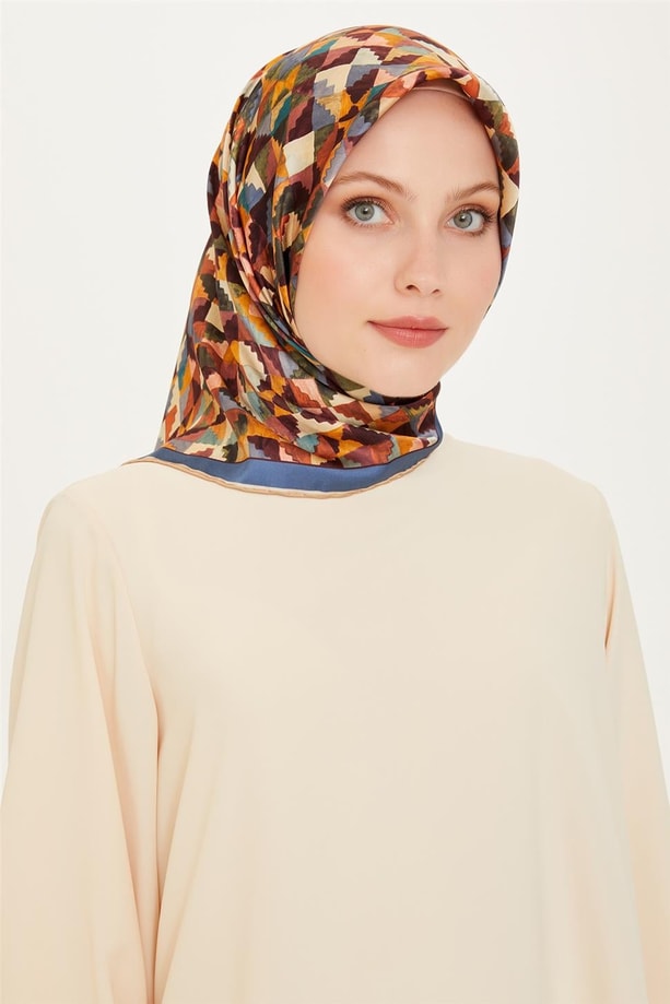 Armine Twill Saf İpek Eşarp 9214D 85 03