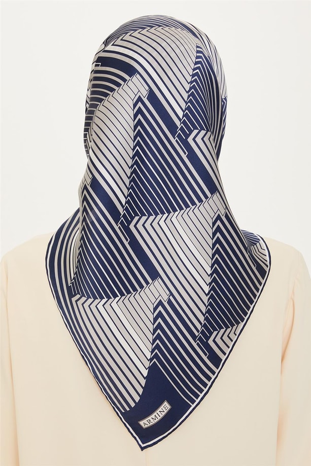 Armine Twill Saf İpek Eşarp 9218D 83 03