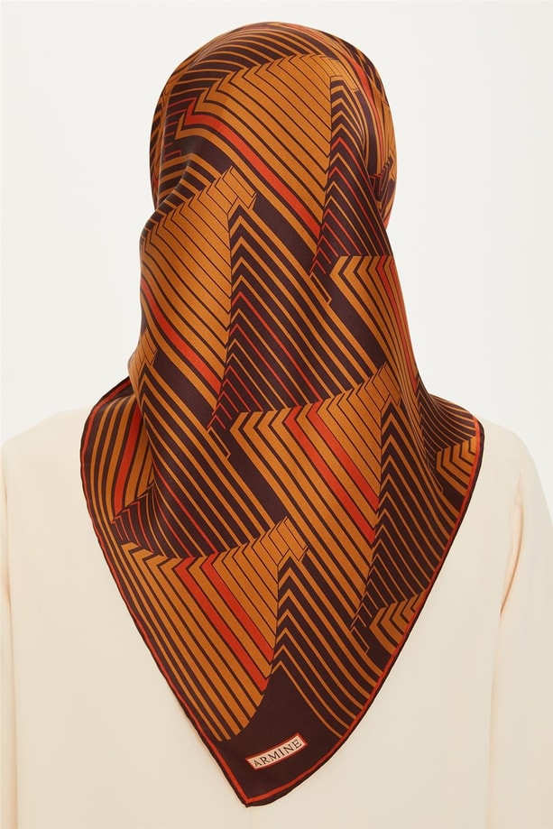 Armine Twill Saf İpek Eşarp 9218D 83 05