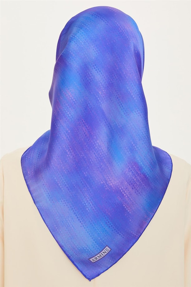 Armine Soyut Desenli Twill Saf İpek Eşarp 9221D 38