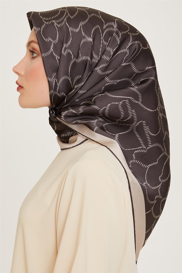 Armine Twill Saf İpek Eşarp 9222D 87