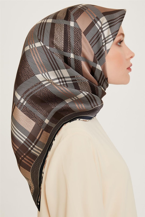 Armine Twill Saf İpek Eşarp 9223D 32