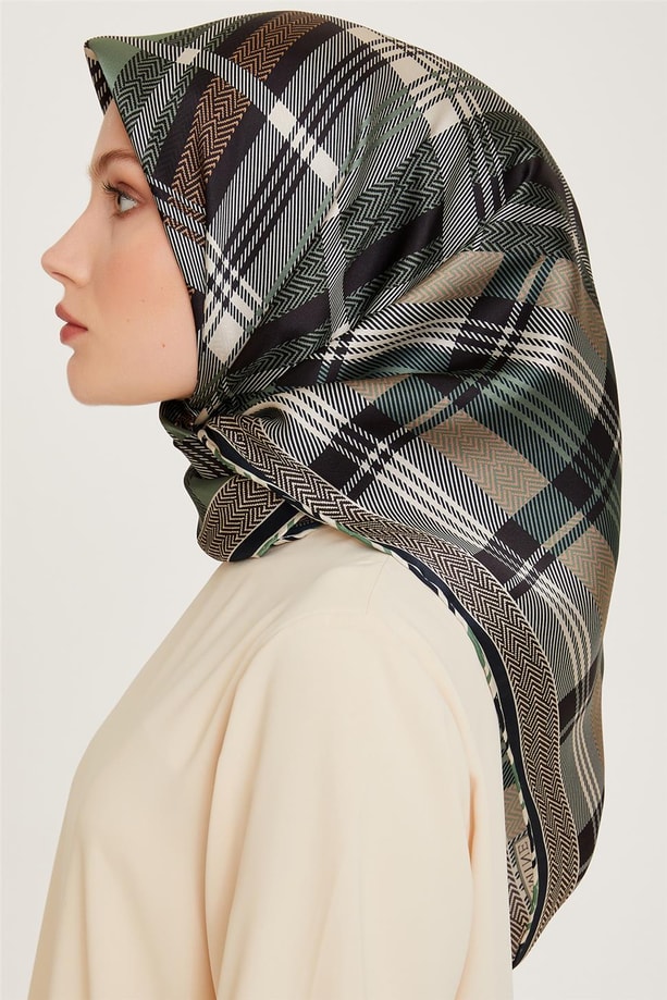 Armine Twill Saf İpek Eşarp 9223D 36