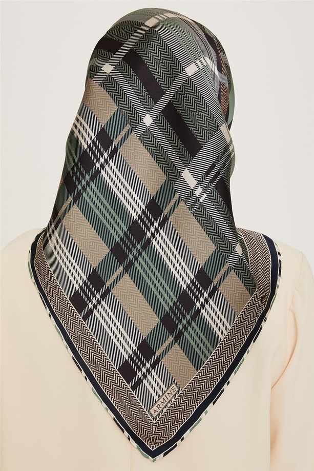 Armine Twill Saf İpek Eşarp 9223D 36