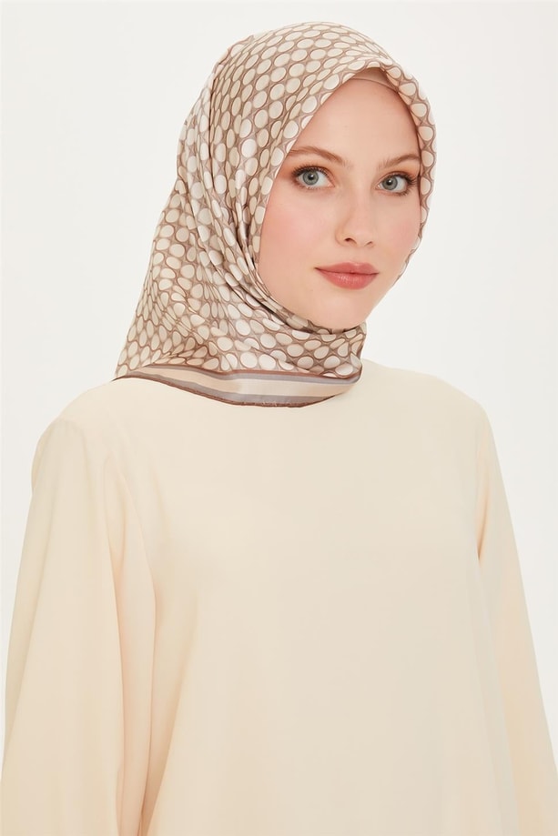 Armine Twill Saf İpek Eşarp 9226D 11