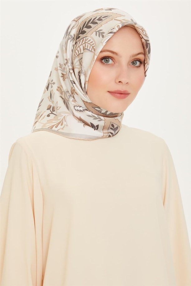 Armine Twill Saf İpek Eşarp 9227D 85
