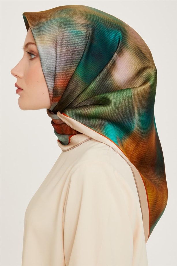 Armine Twill Saf İpek Eşarp 9233D 34