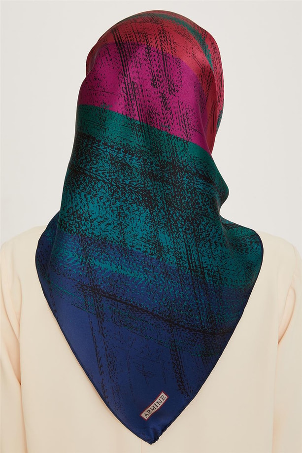 Armine Twill Saf İpek Eşarp 9236D 81
