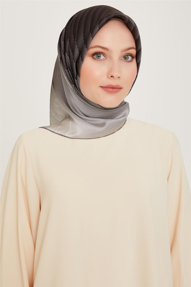 Armine Twill Saf İpek Eşarp 9237D 02