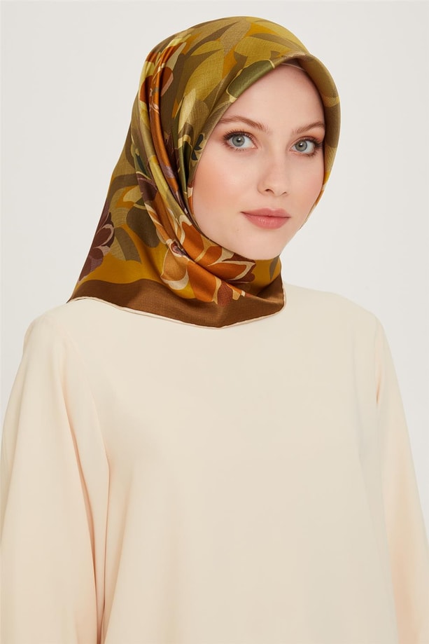 Armine Twill Saf İpek Eşarp 9238D 34