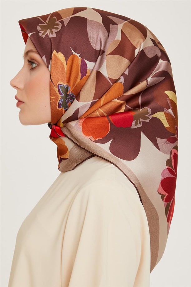 Armine Twill Saf İpek Eşarp 9238D 80