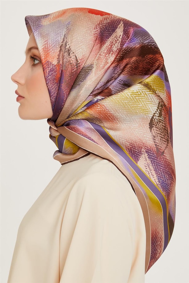 Armine Twill Saf İpek Eşarp 9240D 80