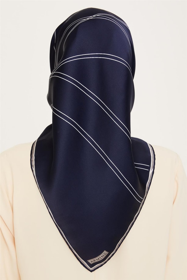 Armine Twill Saf İpek Eşarp 9251D 50