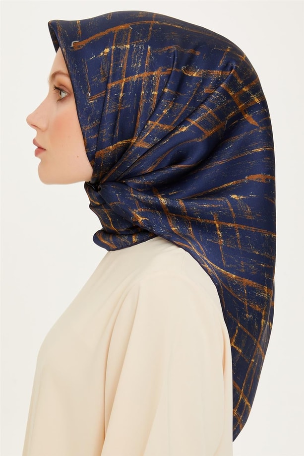 Armine Twill Saf İpek Eşarp 9258D 03