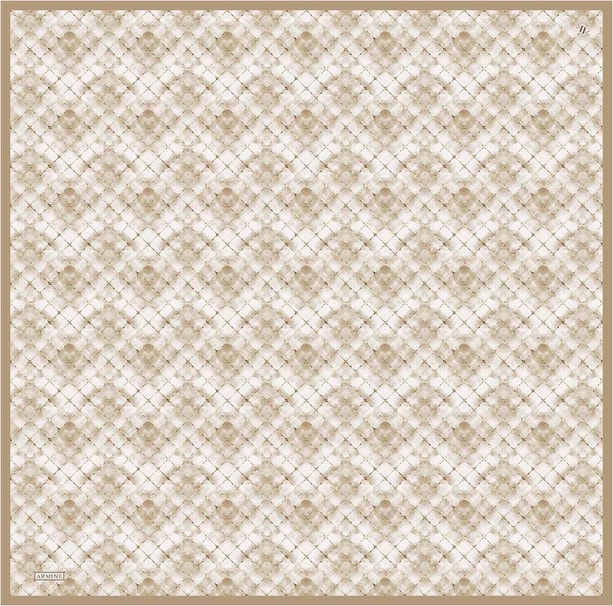 Armine Soyut Desenli Sura Saf İpek Eşarp 9259D 86