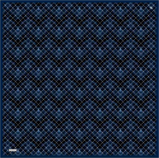 Armine Soyut Desenli Twill Saf İpek Eşarp 9259D 01 01