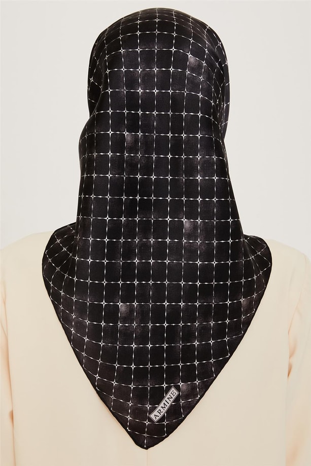 Armine Twill Saf İpek Eşarp 9259D 01 03