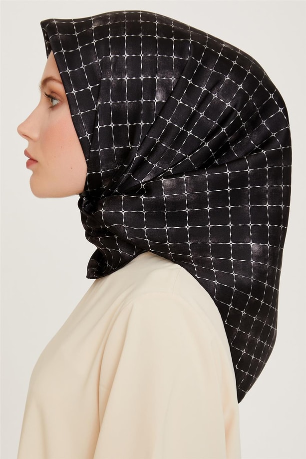 Armine Twill Saf İpek Eşarp 9259D 01 03
