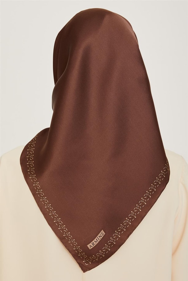 Armine Twill Saf İpek Eşarp 9260D 34