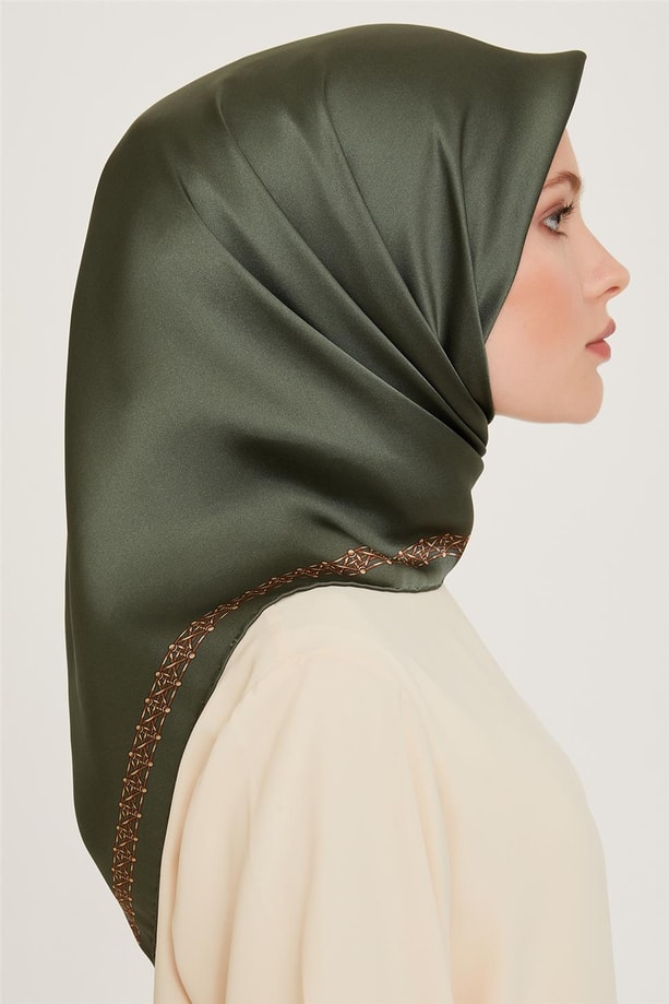 Armine Twill Saf İpek Eşarp 9260D 35