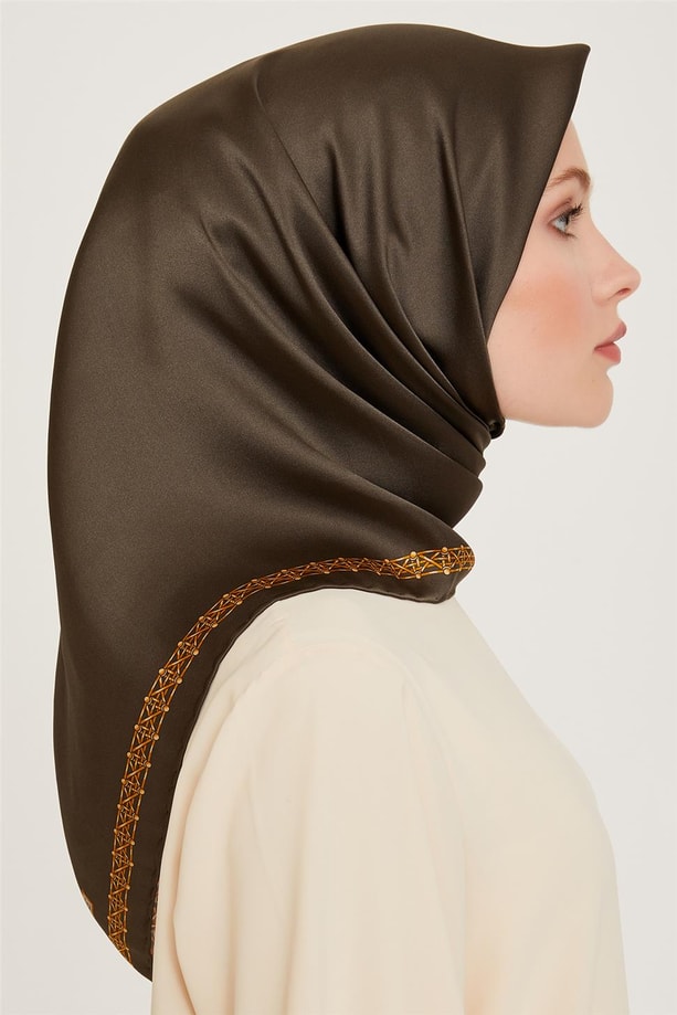 Armine Twill Saf İpek Eşarp 9260D 84