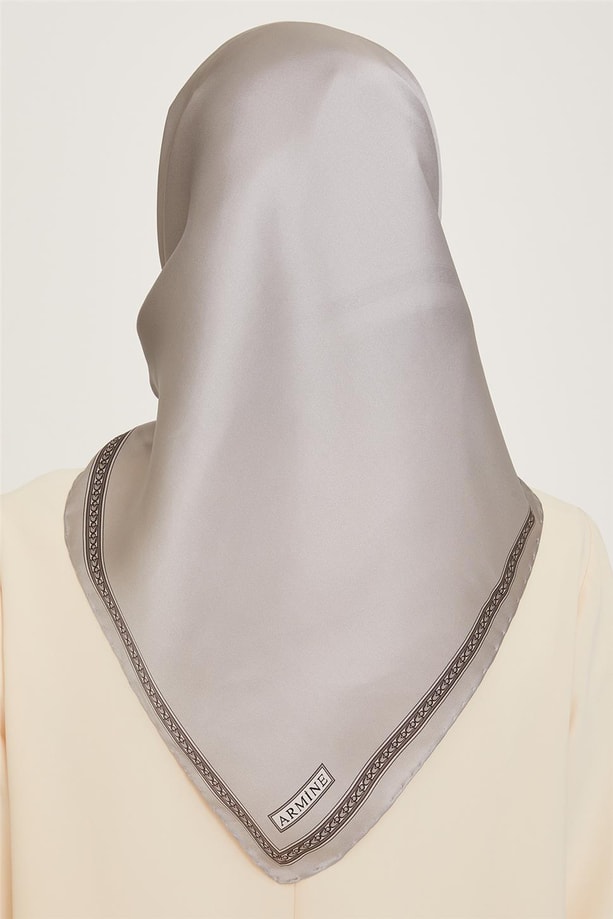Armine Twill Saf İpek Eşarp 9261D 07 06