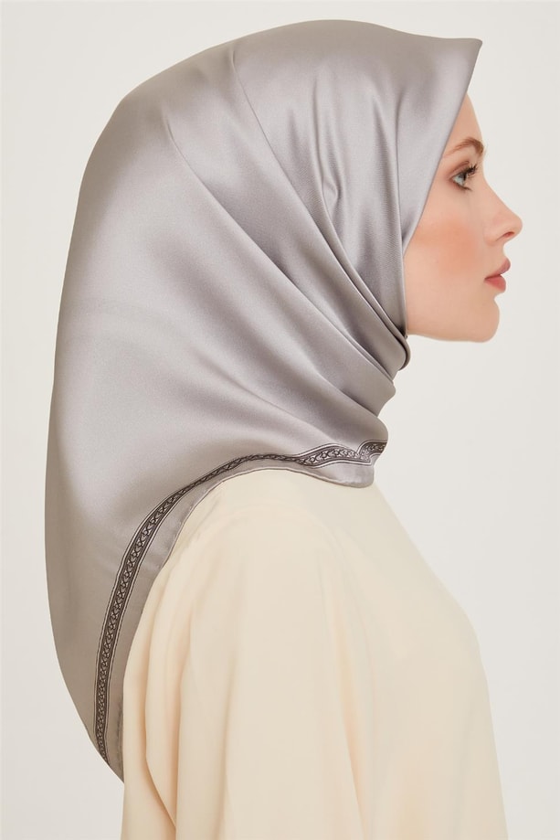 Armine Twill Saf İpek Eşarp 9261D 07 06