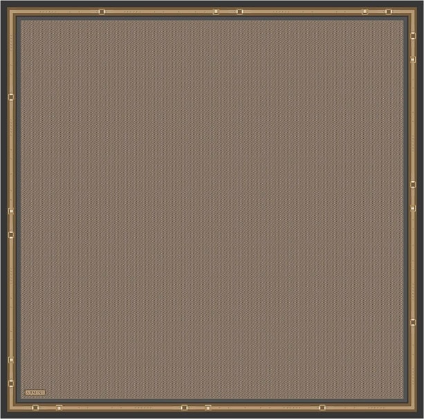 Armine Monogram Desenli Saf İpek Twill Eşarp 9401D 08