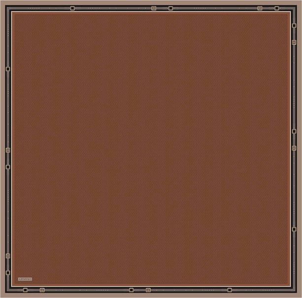 Armine Monogram Desenli Saf İpek Twill Eşarp 9401D 38