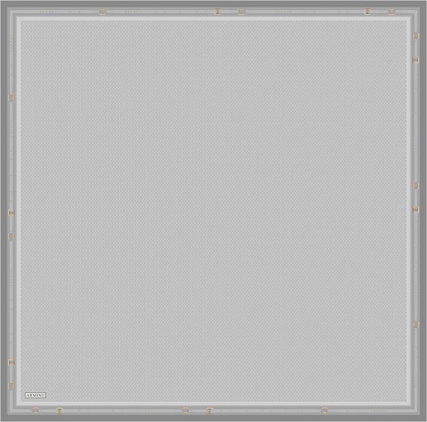 Armine Monogram Desenli Saf İpek Twill Eşarp 9401D 53