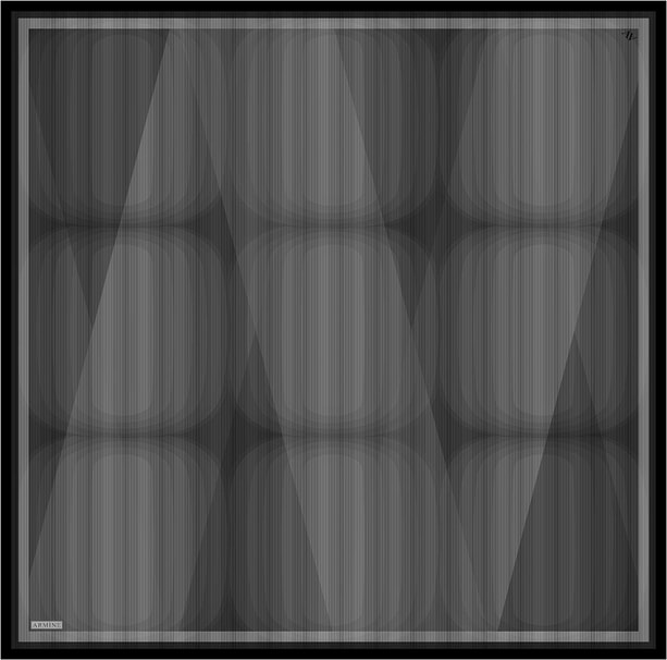 Armine Geometrik Desenli Saf İpek Twill Eşarp 9402D 54