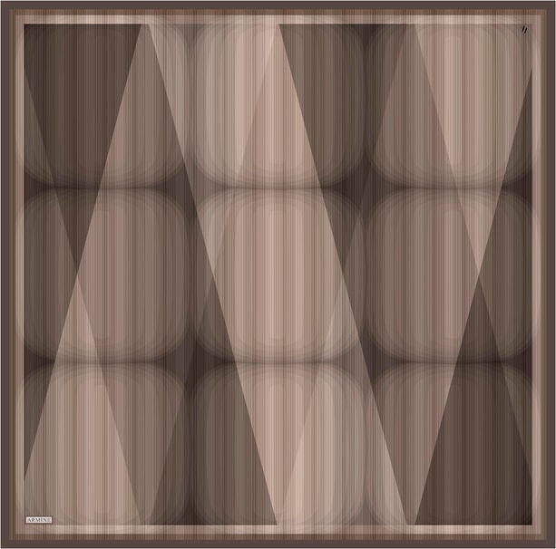 Armine Geometrik Desenli Saf İpek Twill Eşarp 9402D 84