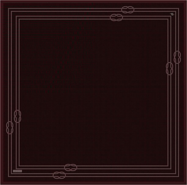 Armine Klasik Desenli Saf İpek Twill Eşarp 9404D 12