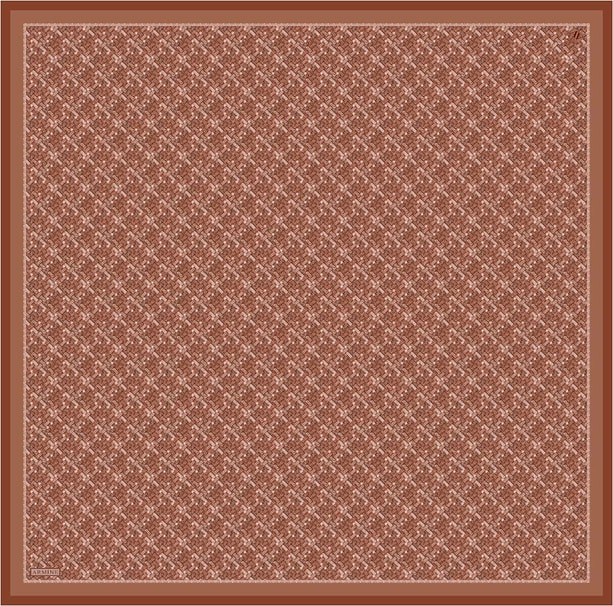 Armine Soyut Desenli Saf İpek Twill Eşarp 9405D 08