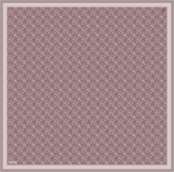 Armine Soyut Desenli Saf İpek Twill Eşarp 9405D 32