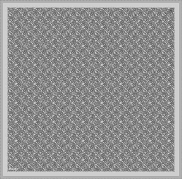 Armine Soyut Desenli Saf İpek Twill Eşarp 9405D 33