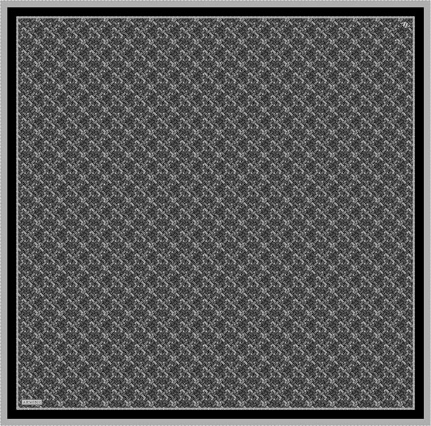 Armine Soyut Desenli Saf İpek Twill Eşarp 9405D 84