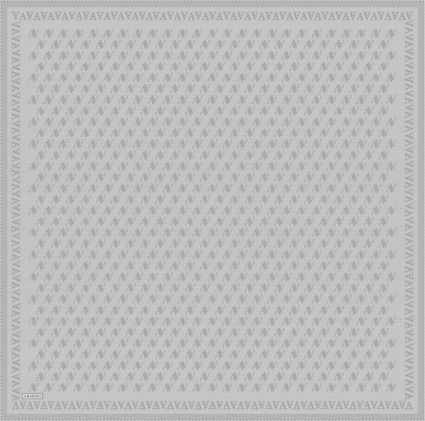 Armine Monogram Desenli Saf İpek Twill Eşarp 9412D 87