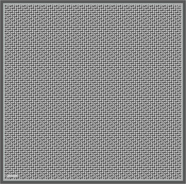 Armine Geometrik Desenli Saf İpek Twill Eşarp 9417D 02