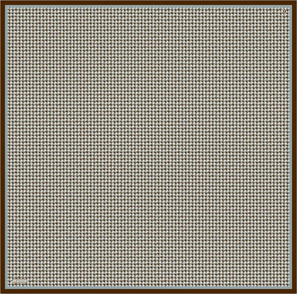 Armine Geometrik Desenli Saf İpek Twill Eşarp 9417D 81