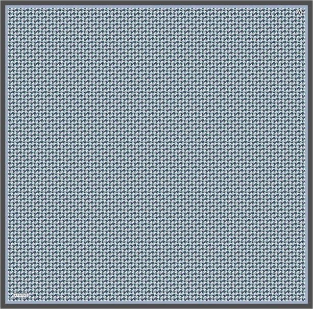 Armine Geometrik Desenli Saf İpek Twill Eşarp 9417D 84