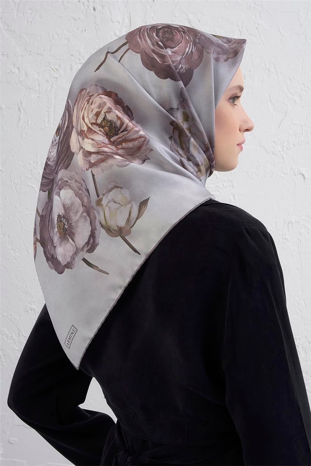 Armine Saf İpek Sura Eşarp 9419D 03