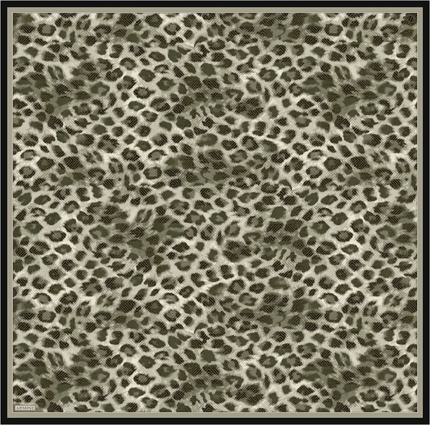 Armine Klasik Desenli Saf İpek Twill Eşarp 9425D 32