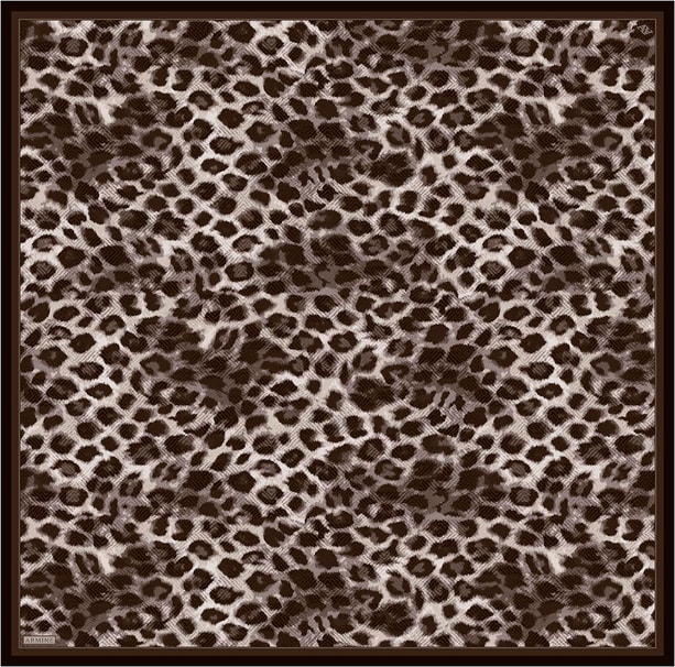 Armine Klasik Desenli Saf İpek Twill Eşarp 9425D 53