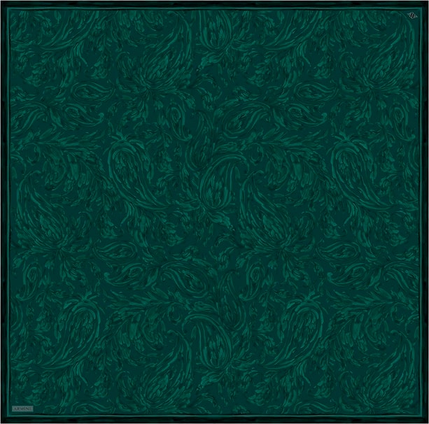 Armine Soyut Desenli Saf İpek Twill Eşarp 9431D 06