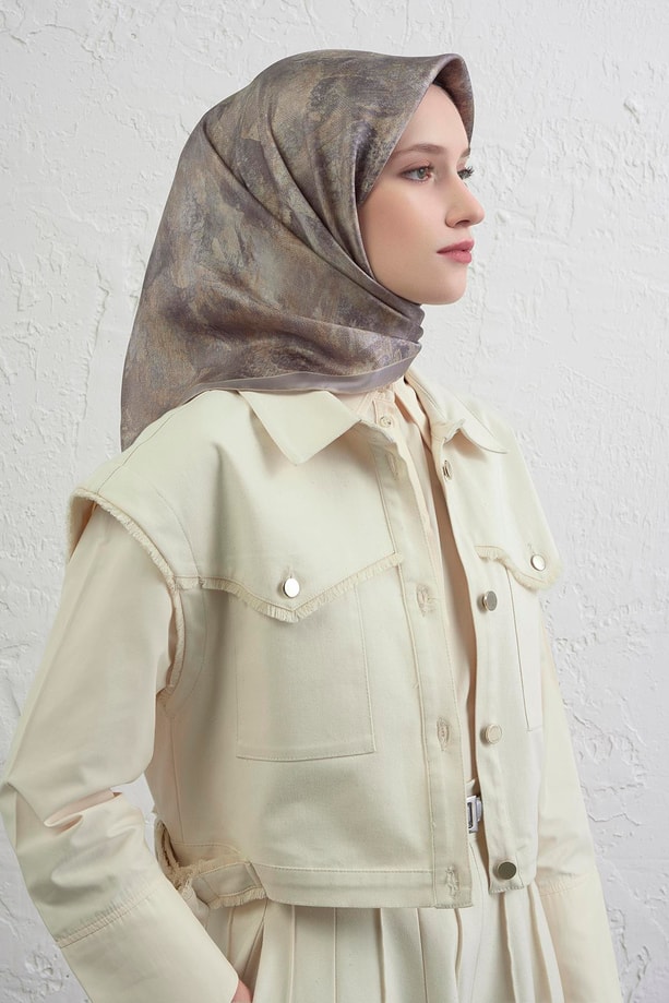 Armine Saf İpek Sura Eşarp 9433D 81