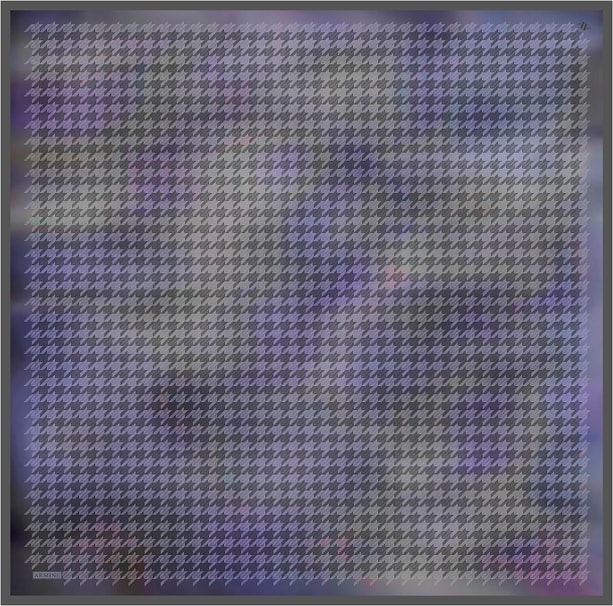 Armine Klasik Desenli Saf İpek Twill Eşarp 9434D 15