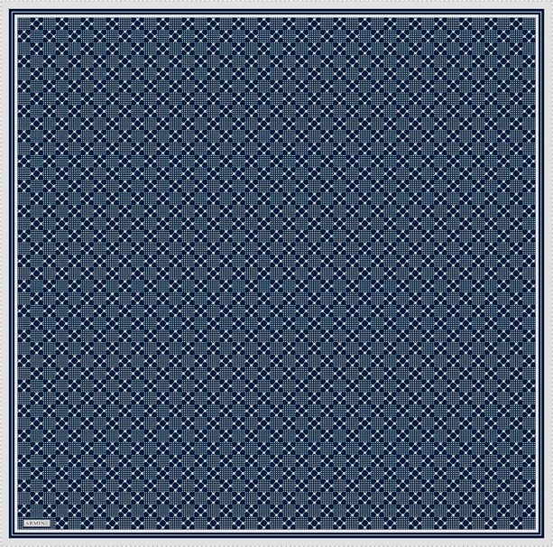 Armine Monogram Desenli Saf İpek Twill Eşarp 9440D 53