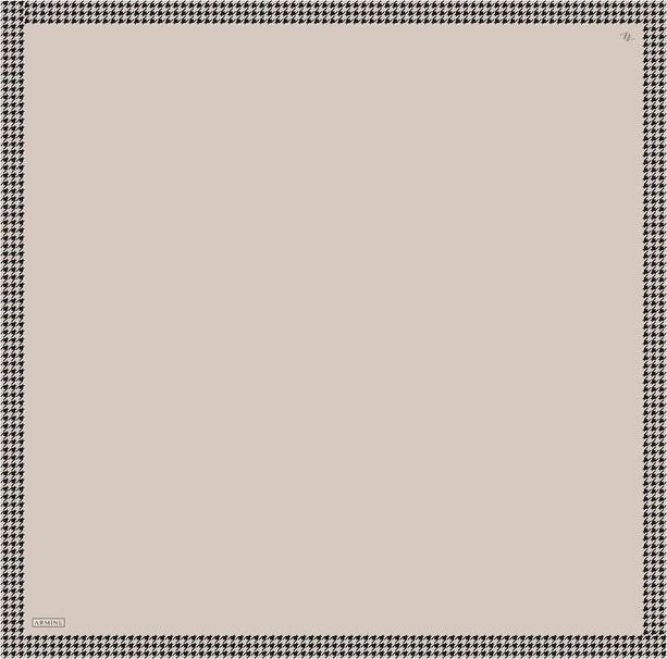 Armine Su Yolu Desenli Saf İpek Twill Eşarp 9443D 01