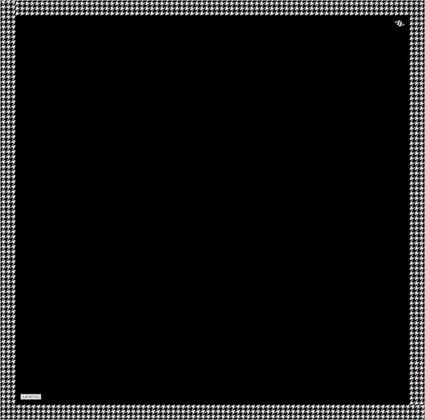 Armine Su Yolu Desenli Saf İpek Twill Eşarp 9443D 05